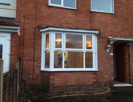 Upvc White Mock sash bay